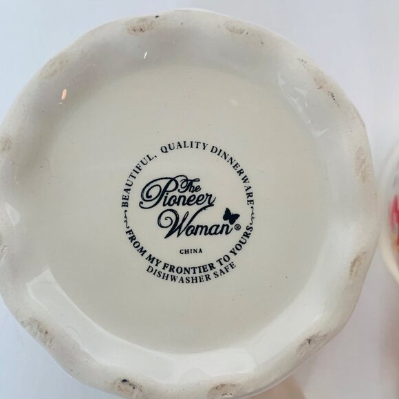 Pioneer Woman Sugar Bowl "From my Frontier to yours" Collection Set of 2 - Picture 9 of 14